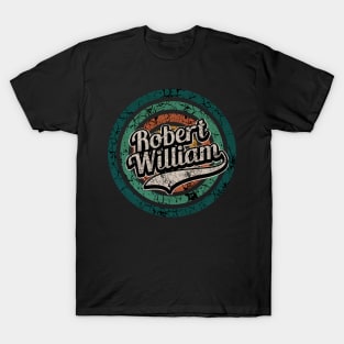 Robert William // Retro Circle Crack Vintage T-Shirt